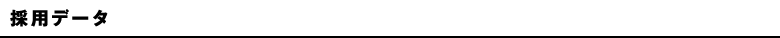 採用データ