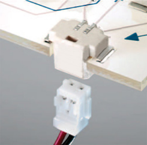 AMP Mini CT ロープロファイル反転スルーボードコネクタ