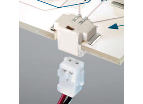 AMP Mini CTロープロファイル反転スルーボードコネクタ